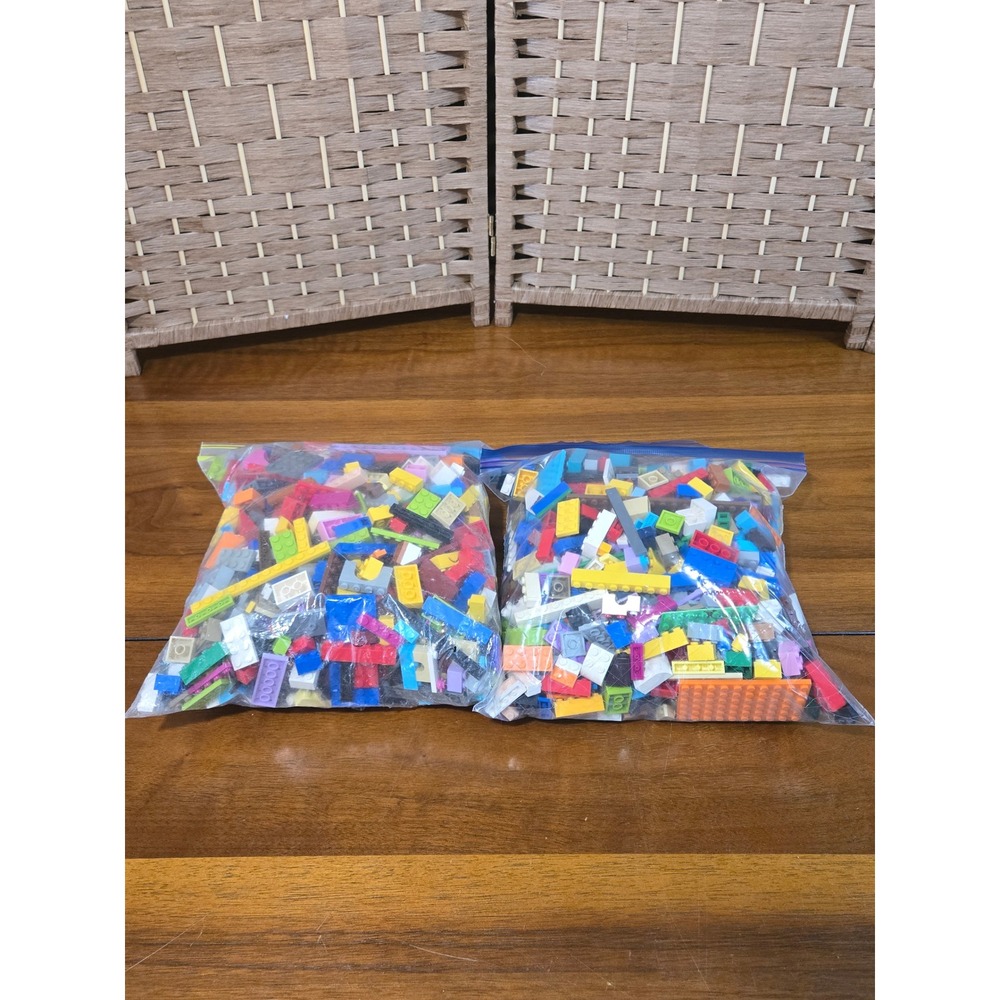 LEGO Bulk Lot Assorted Bricks Pieces 2 Gallon Bags Multicolor Building Blocks